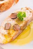 ciabatta with truffle and olive oil