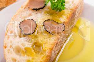 ciabatta with truffle and olive oil