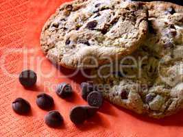 Cookies and chocolate chips