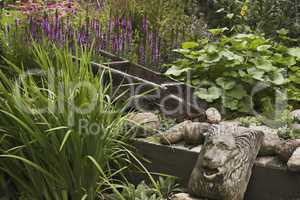 Stone work in garden