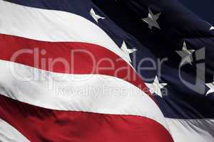 Closeup of US Flag