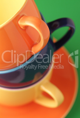 colorful coffee cups
