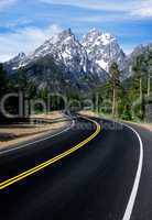 Scenic Highway in the Tetons