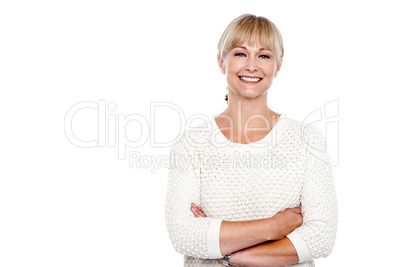 Casual portrait of a middle aged woman