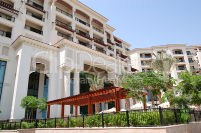 Building of the luxury hotel, Saadiyat island, Abu Dhabi, UAE