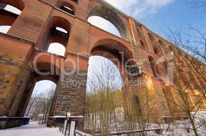 Göltzschtalbrücke winter