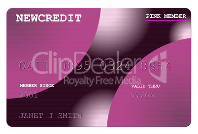 Pink Credit Card