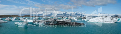 Glacier lagoon Joekulsarlon on Icel