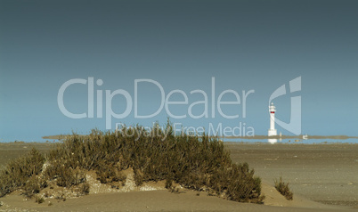 lighthouse in dunes