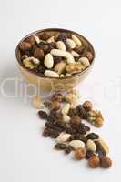 bowl with dry fruits