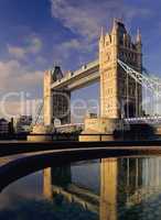 Tower Bridge at dawn London UK