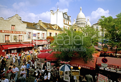 Place du Tertre Montmartre Paris