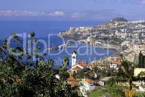 Funchal harbour Madeira Portugal