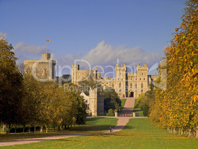Windsor Castle in autumn UK