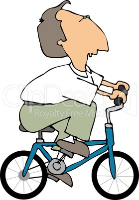 Man on a bike