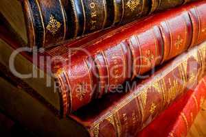 Antique Leather Bound Books