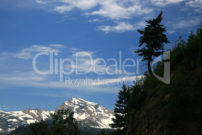 Snowy Mountain Glacier National Par