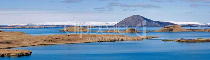 Lake Myvaten on Iceland