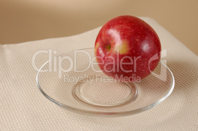 Apple On Plate