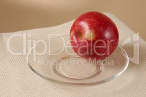 Apple On Plate