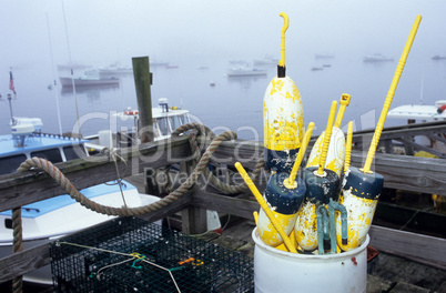 Lobster buoys.