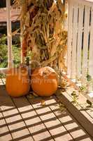 Halloween Decorations on a Porch
