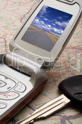 Mobile Phone and Road Map