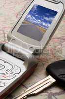 Mobile Phone and Road Map