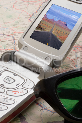 Mobile Phone and Road Map