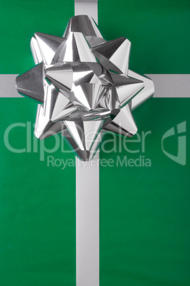 Gift Box with Green Wrapping