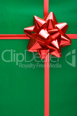 Gift Box with Green Wrapping