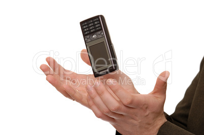 Cell Phone Falling into Hands