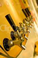 Stock Photograph Of A Row Of Beer T