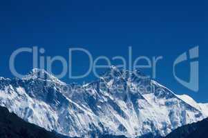 Everest, behind the Lhotse ridge