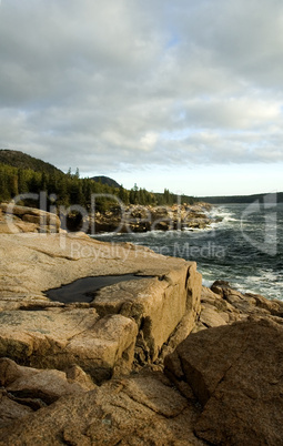 Morning Light on Rocky Coast