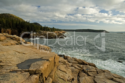 Morning Light on Rocky Coast