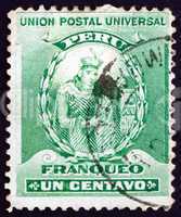 Postage stamp Peru 1898 Manco Capac, Inca Dynasty
