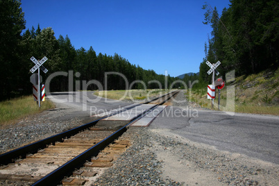 Rural railroad crossing