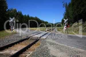 Rural railroad crossing