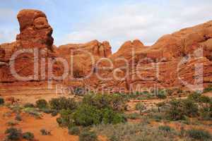 Alien face in Arches National Park