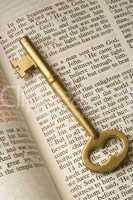 Key on Bible Page