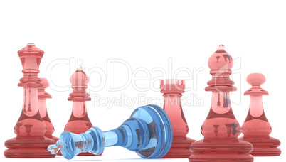 Chess pieces with clipping path , 3