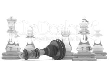 Chess pieces with clipping path , 3