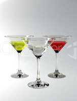 Martini glasses with clipping path