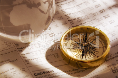 Compass and Financial Page