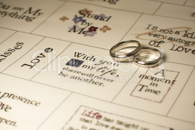 Wedding rings love sayings