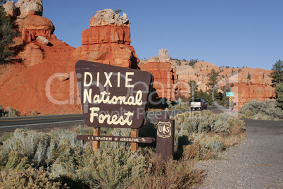 Red Canyon Utah, in the Dixie Natio