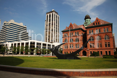 Downtown Peoria Illinois city hall