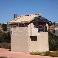 Solar powered outhouse