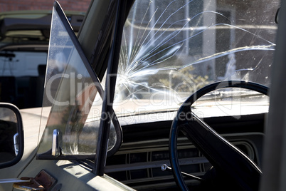 Broken Windshield, Truck